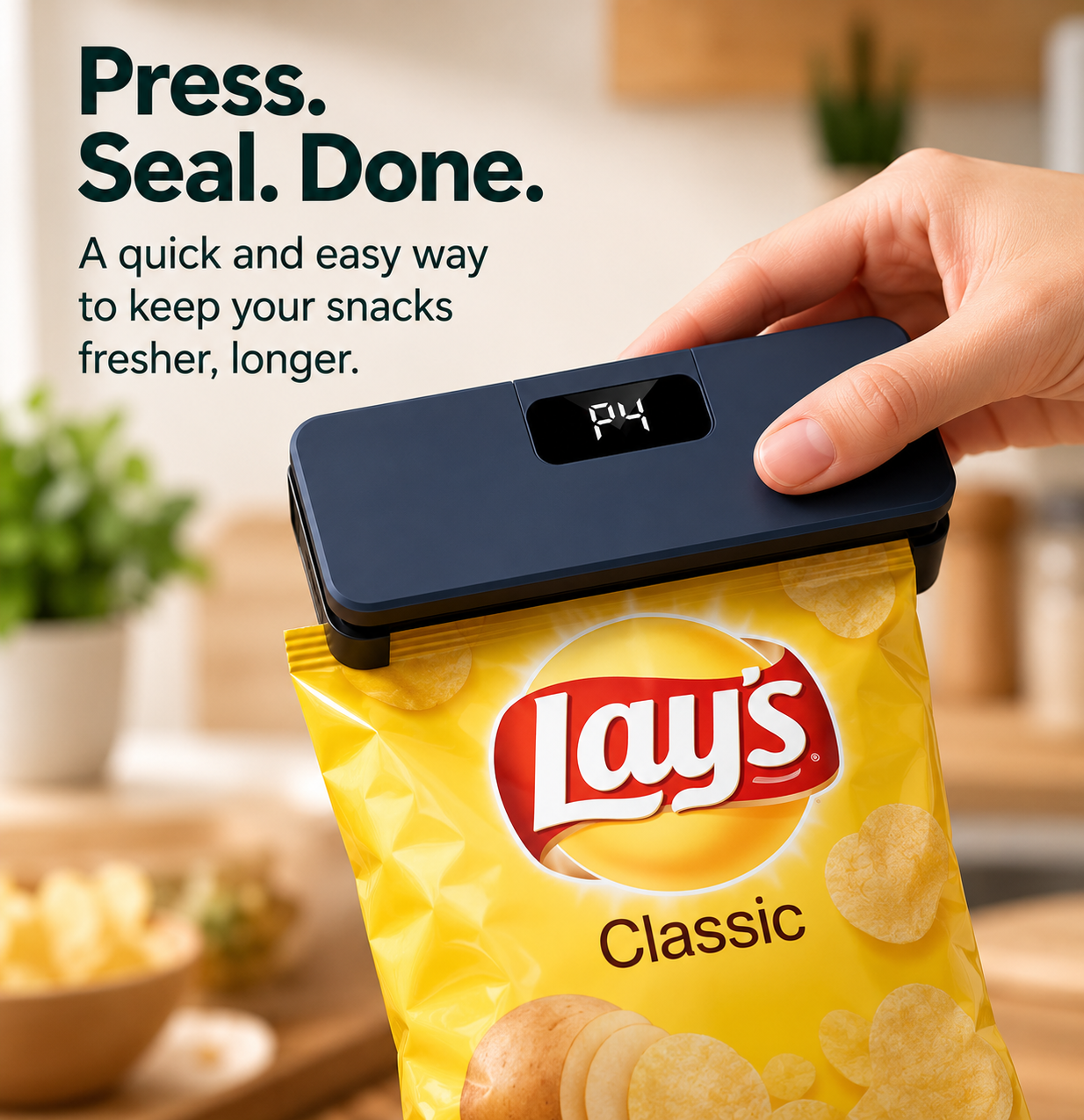Sealio™ FreshSeal | Rechargeable Food Bag Sealer
